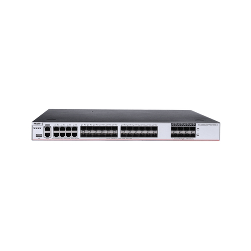Switch Ruijie Networks RG-CS85-24SFP/8GT8XS-D Gestionado, L3, RJ-45 24, Gigabit Ethernet (10/100/1000), 1U, Gris