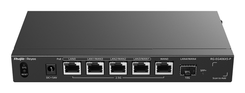 Ruteador Alambrico Ruijie Networks RG-EG406XS-P 2.5 Gigabit Ethernet, 5 RJ-45