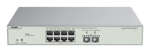Switch Ruijie Networks RG-NBS3300-8MG2XS-P Gestionado, L2, RJ-45 8, Gris