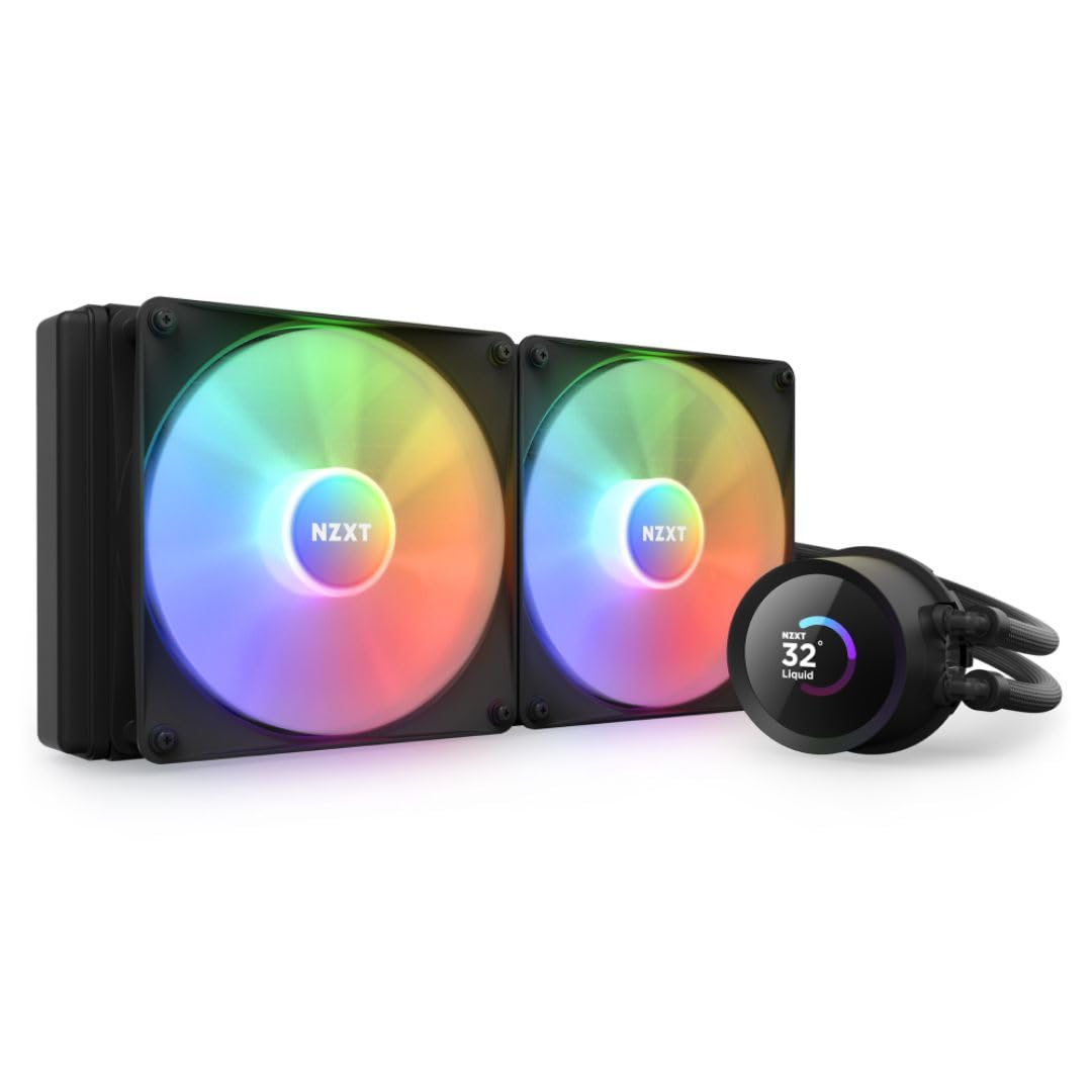 Enfriamiento Liquido Nzxt Kraken Elite 240 RGB, 240mm, Pantalla LCD, Negro