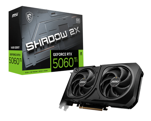 Tarjeta de Vídeo MSI Geforce Rtx 5060 Ti, 16 GB, 128 Bit, GDDR7, PCI Express X16 5.0