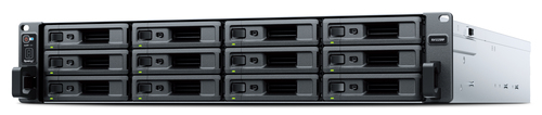 Unidad de Expansia?n Synology RX1225RP | 12 Baha?as para Unidades 3.5" y 2.5" SATA HDD/SSD | Intercambio en Caliente | Fuente de Alimentacia?n Redundante | Compatible con Synology Dsm .