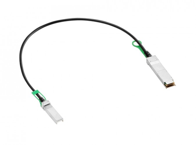 Cable Hpe 0.65 m, QSFP56, SFP56, Negro