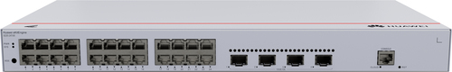Switch Huawei Ekit S220 Series S220-24T4X Gestionado, L2, RJ-45 24, Gigabit Ethernet (10/100/1000), 1U, Gris