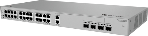 Switch Huawei Ekit S220S Series S220S-26PN4JX Gestionado, L2, RJ-45 24, Gigabit Ethernet (10/100/1000), (PoE +) 24, 1U, Gris