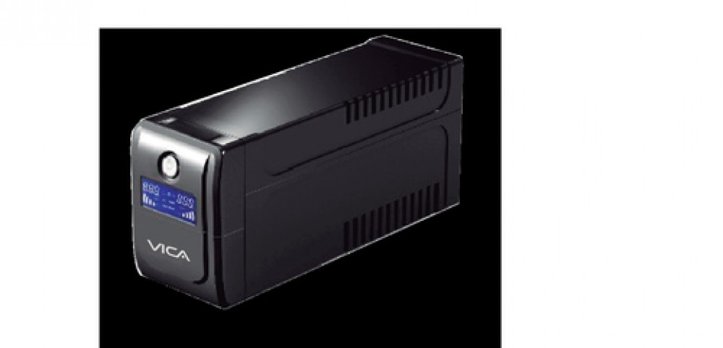 No Break Vica S3000 3 kVA / 1800 W, Entrada 127 V, 8 Salidas AC, Negro