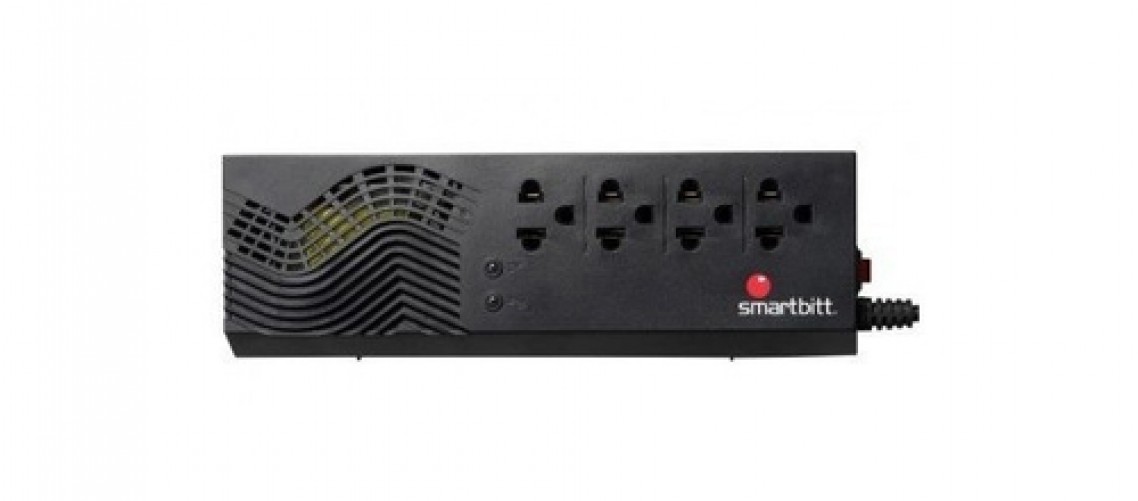 Regulador Smartbitt de Voltaje, 1200VA/600W, 4 Contactos