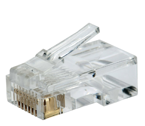Sbe Tech PLUGRJ45C6 - Conector Plug RJ45 para Cable UTP Cat 6 con Recubrimiento de Oro de 50 Micras, Paquete de 50 Piezas