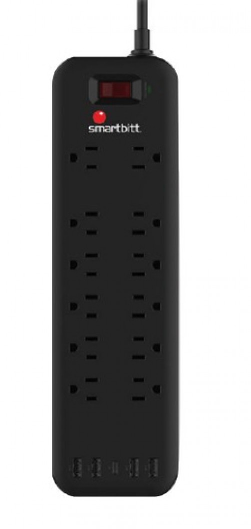 Supresor de Picos Smartbitt SBSS-B12-5U Smartbitt Supresor 12 Contact 5p USB