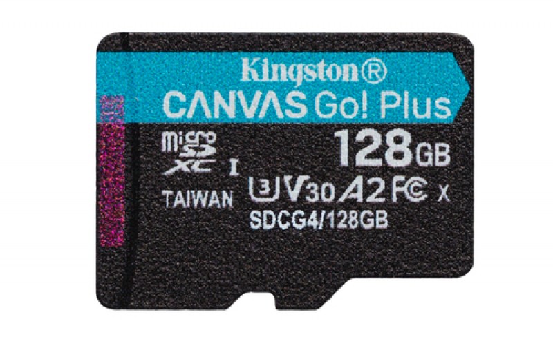 Memoria Kingston Technology Canvas Go! Plus 128 GB, Velocidad 200 MB/s, Clase 10