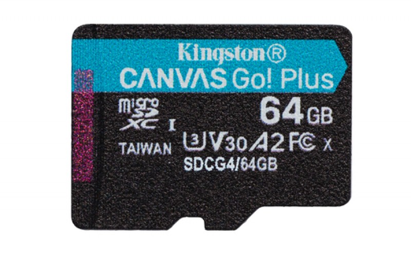 Memoria Kingston Technology Canvas Go! Plus 64 GB, Velocidad 200 MB/s, Clase 10