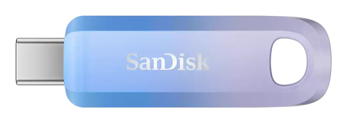 Memoria USB Sandisk Creator 256GB, USB-C, 3.2 Gen 1 (3.1 Gen 1), Color Azul/lila