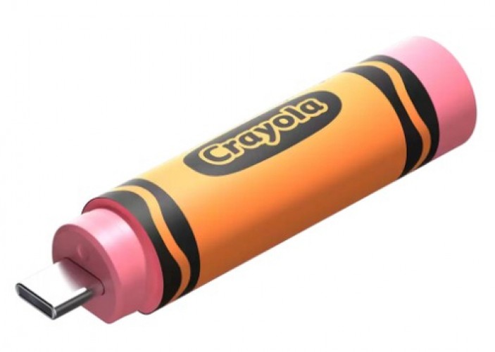 Memoria USB Sandisk Crayola 256 GB USB Tipo C, 3.2 Gen 1 (3.1 Gen 1), Color Naranja, Rosa