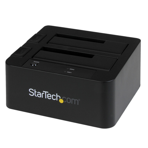 Docking Station Startech.com Docking Station Esata USB 3.0 con Uasp de 2 Bahías para Disco Duro o SSD SATA de 2.5 o 3.5 Pulgadas, Unidad de Disco Duro, SSD, Serial Ata III, 2.5,3.5", 8 TB, USB 3.2 ...