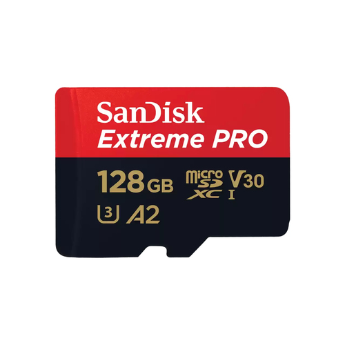 Memoria Micro SD Sandisk Extreme Pro 128 GB, Velocidad 200 MB/s, Clase 10