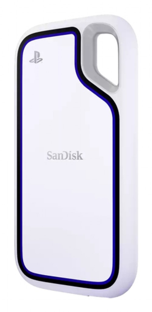 SSD Externo Sandisk Extreme, 2TB, USB-C, Compatible con PS5, Blanco