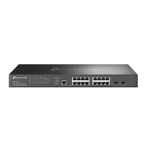 Switch TP-Link Omada SG3218XP-M2 Gestionado, L2+, RJ-45 16, 2.5g Ethernet (100/1000/2500), (PoE +) 8, 1U, Negro