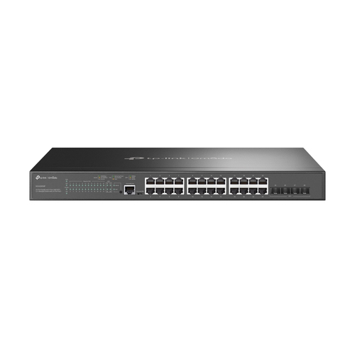 Switch TP-Link Omada SG3428XMP Gestionado, L2+, RJ-45 24, Gigabit Ethernet (10/100/1000), (PoE +) 24, 1U, Negro