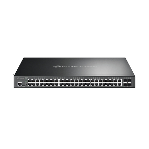 Switch TP-Link Omada SG3452XP Gestionado, L2+, RJ-45 48, Gigabit Ethernet (10/100/1000), (PoE +) 48, 1U, Negro