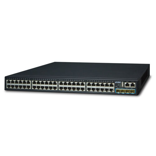 Switch Planet SGS-6341-48T4X Gestionado, L3, RJ-45 48, Gigabit Ethernet (10/100/1000), 1U, Negro