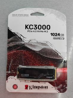 SSD Kingston KC3000 NVMe, 1TB, PCI Express 4.0, M.2, Lectura 7000 MB/s, Escritura 6000 MB/s Open Box