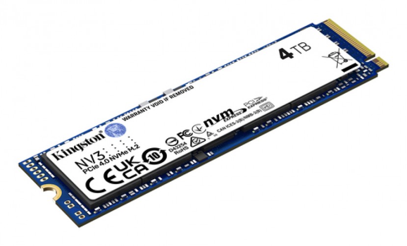 SSD Kingston NV3, NVMe, 4TB, M.2, PCI Express 4.0, 5000 MB/s Escritura, 6000 MB/s Lectura