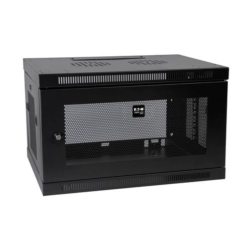 Rack Tripp Lite Tipo Bastidor de Pared, Capacidad del Rack 6U, Peso Max. 90.7 kg, Color Negro