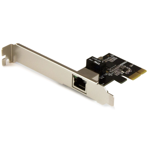 Tarjetas de Red Startech.com Interfaz de Host PCI Express, Interfaz Ethernet, Puertos Ethernet LAN 1, Tasa de Transferencia (máx) 2000 Mbit/s, Color Negro, Metálico, PC/servidor