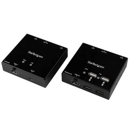 Extensor Startech.com ST121USBHD Transmisor y Receptor AV, 1hdmi, Hasta 50 m, Negro
