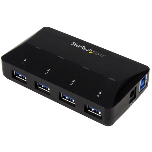 Hub Startech.com Interfaz USB 3.2 Gen 1 (3.1 Gen 1) Type-b, 5 USB A 3.1, Plástico, Cantidad de Puertos 5, Velocidad 5000 Mbit/s, Color Negro