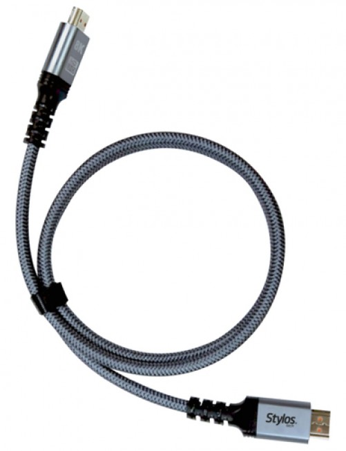 Cable HDMI Stylos STACHD4B V. 2.1, 2 m, 48 Gbit/s, Negro