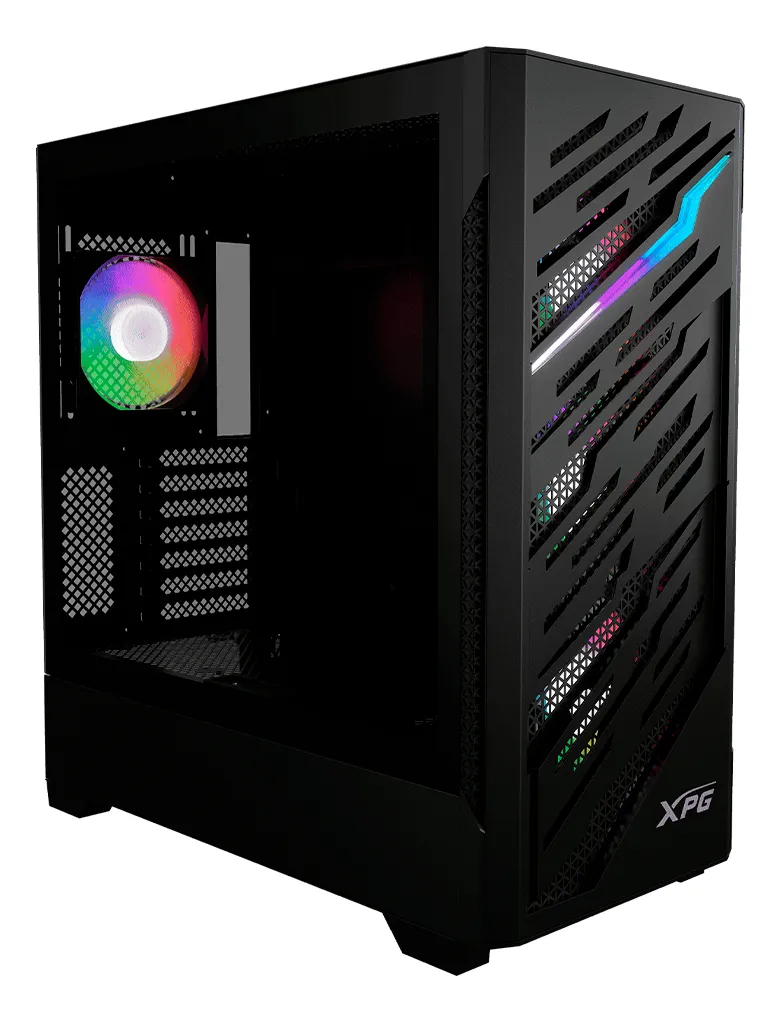 Gabinete XPG Starker Air Btf, Midi-tower, ATX/eatx/micro-ATX/mini-itx, 4x Ventiladores, Negro