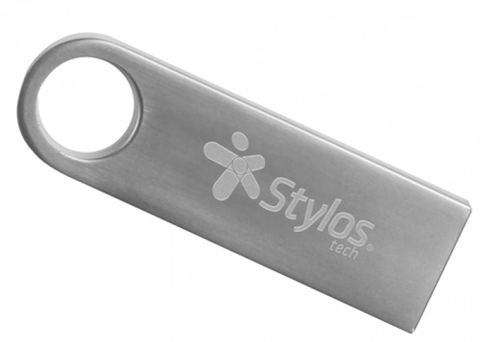 Memoria USB Stylos ST500 64 GB USB Tipo A, 2.0, Color Plata