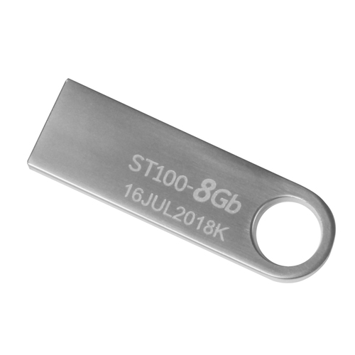 Memoria USB Stylos Tech, USB 2.0, 8GB, Plata, STMUSB1B