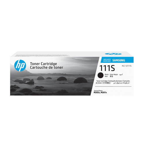 Tóner HP Samsung Cartucho de Tinta Original MLT-D111S, Negro Original, Negro