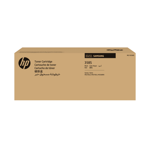 Tóner HP Samsung Cartucho de Tinta Original MLT-D358S, Negro Original, Negro