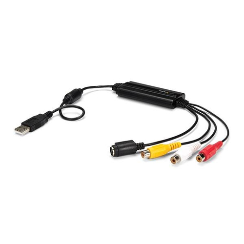 Capturadora de Vídeo Startech.com SVID2USB232 Interfaz Composite + S-video + Rca, Señal Analógica Ntsc, Pal, Secam, Color Negro