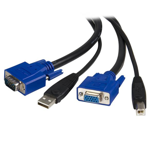 Cables Universales para KVM Startech.com (svusb2n1_10)ps2 VGA, Color Negro