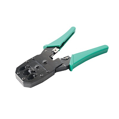 Pinzas para Plegar (ponchadoras) Cables RJ11, RJ12, RJ45 Telefa?nicos y Cables de Red Cat5e, Cat6, Cat6A y con Cavidades para 4, 6 y 8 Conductores.