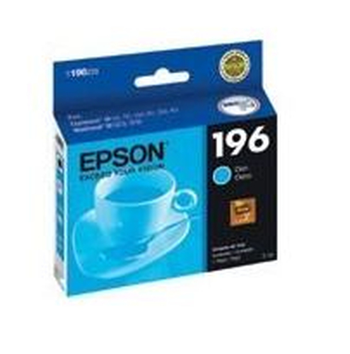 Cartucho Epson T196 Cyan para Expression XP-20,101,104,201,204,401, Workforce Wf-2512,2532 Original