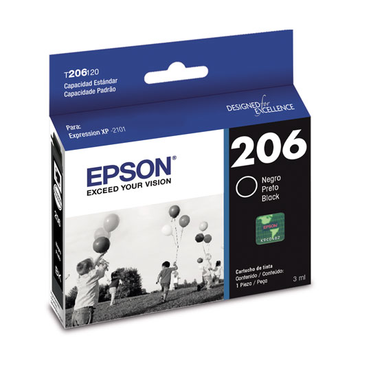 Cartucho de Tinta Epson T206320 206 Magenta, Expression XP-2101, 2ml Original