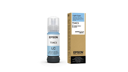 Botella de Tinta Epson Modelo T54C Ultrachrome D6R-S Cyan Claro, para Plotter D570 (70ml)