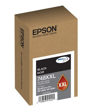 Cartucho de Tinta Epson T748XXL120 Original, Negro, Extra (súper) Alto Rendimiento