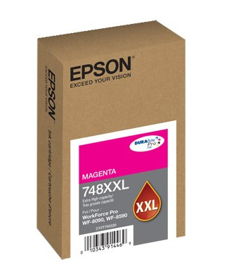 Cartucho de Tinta Epson T748XXL320 Original, Magenta, Extra (súper) Alto Rendimiento