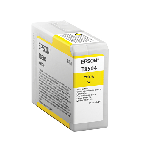 Cartucho de Tinta Epson T850400 Original, Amarillo, 80 ml