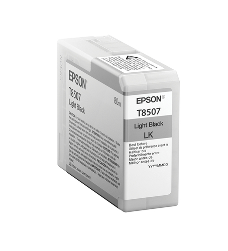 Cartucho de Tinta Epson T850700, Negro Claro Original