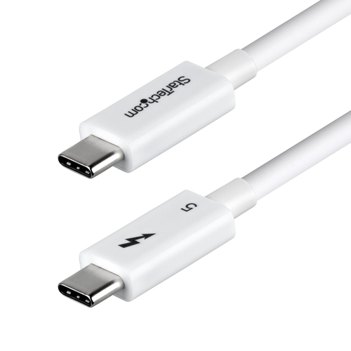 Cable Thunderbolt Startech.com 1 m V. 5, 120 Gbit/s, Blanco