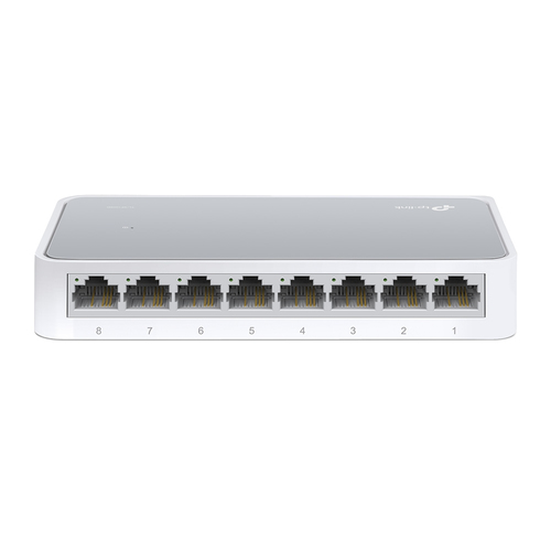 Switch TP-Link TL-SF1008D, 8 Puertos, No Administrable, 10/100 Mbps, Color Blanco