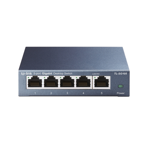 Switch TP-Link TL-SG105, 5 Puertos, 10/100/1000 Mbps, No Administrable