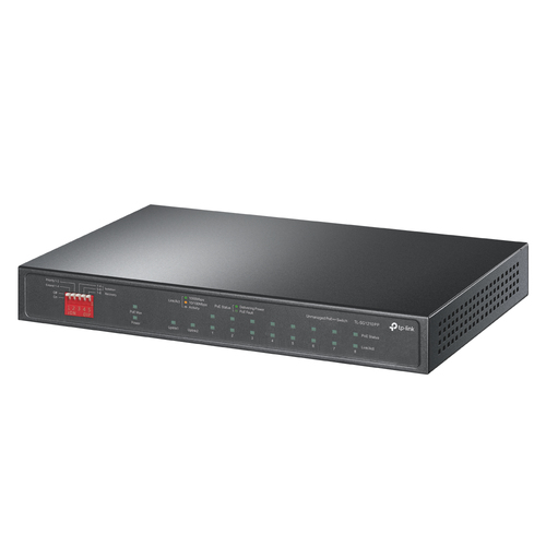 Switch TP-Link TL-SG1210PP No Administrado, RJ-45 10, Gigabit Ethernet (10/100/1000), (PoE +) 2, Negro